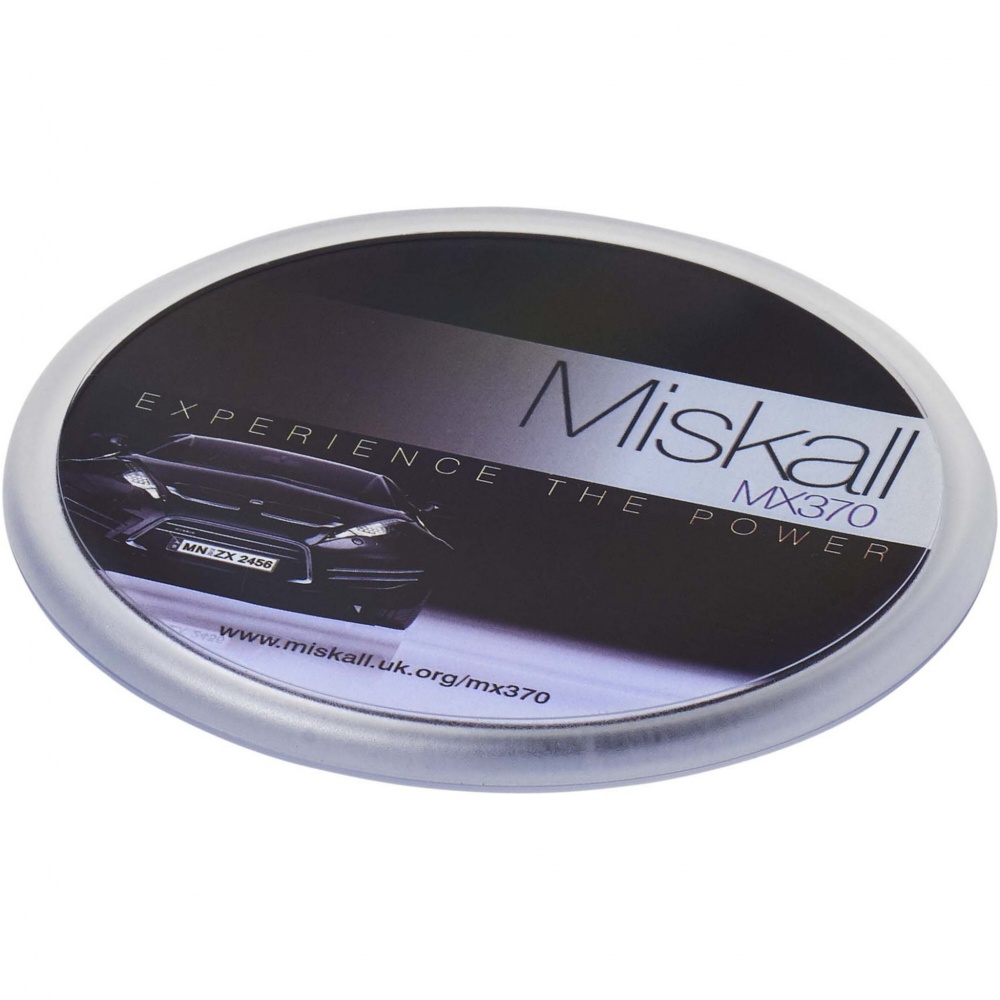 Logo trade promotional merchandise picture of: Ellison round plastic coaster with paper insert