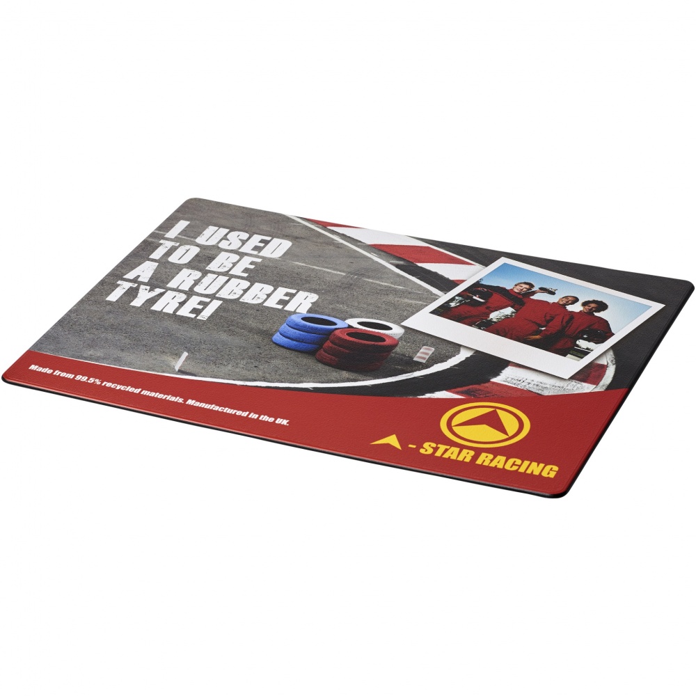 Logo trade promotional items image of: Brite-Mat® mouse mat with tyre material
