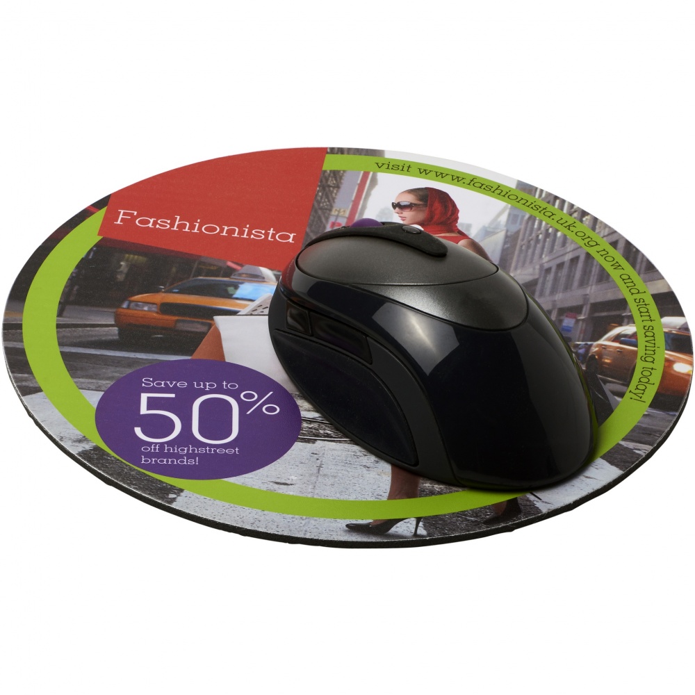 Logo trade advertising products picture of: Q-Mat® round mouse mat