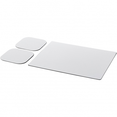 Logo trade advertising product photo of: Brite-Mat® mouse mat and coaster set combo 3