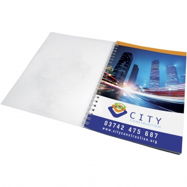 Logo trade corporate gift photo of: Desk-Mate® wire-o A5 notebook PP cover