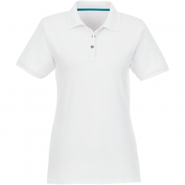 Logo trade promotional giveaways image of: Beryl short sleeve women's organic recycled polo