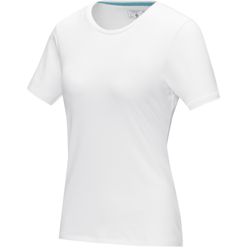 Logo trade promotional giveaways image of: Balfour short sleeve women's organic t-shirt