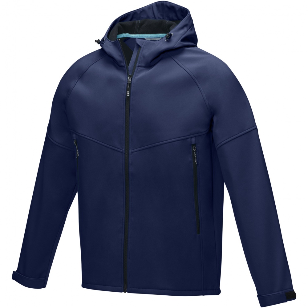 Logo trade promotional giveaways image of: Coltan men’s GRS recycled softshell jacket