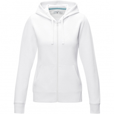 Logotrade advertising product image of: Ruby women’s organic recycled full zip hoodie