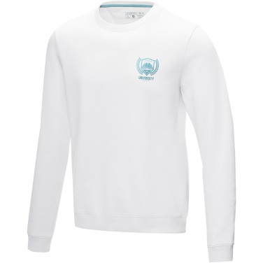 Logo trade corporate gifts picture of: Jasper men’s organic recycled crewneck sweater