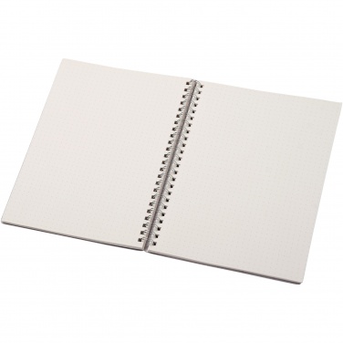 Logo trade promotional gifts image of: Bianco A5 size wire-o notebook