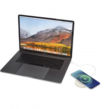 Logo trade promotional gifts picture of: Naka 5W wheat straw wireless charging pad