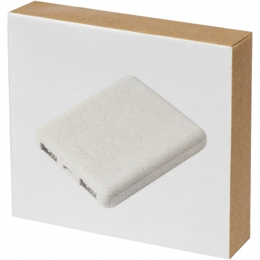 Logo trade promotional items picture of: Asama 5000 mAh wheat straw power bank