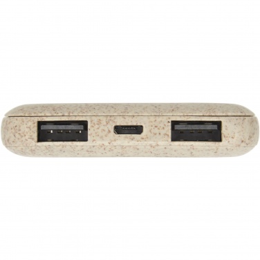 Logo trade promotional items picture of: Asama 5000 mAh wheat straw power bank