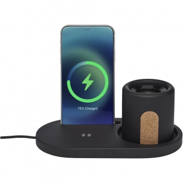 Logo trade corporate gifts picture of: Klip 5W wireless charging desk organizer