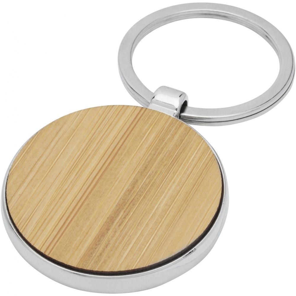 Logotrade advertising products photo of: Nino bamboo round keychain