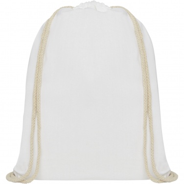 Logo trade promotional gifts picture of: Oregon 140 g/m² cotton drawstring bag 5L