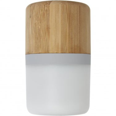 Logo trade promotional giveaway photo of: Aurea bamboo Bluetooth® speaker with light 