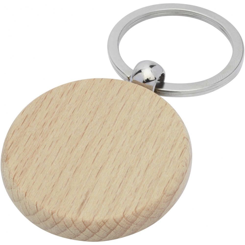 Logotrade corporate gifts photo of: Giovanni beech wood round keychain