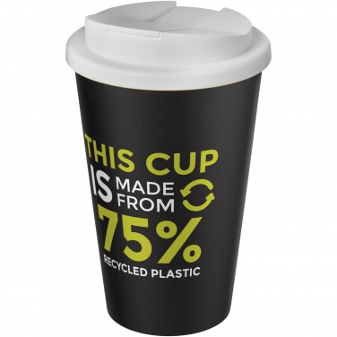 Logotrade advertising product picture of: Americano® Eco 350 ml recycled tumbler with spill-proof lid