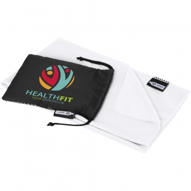 Logo trade promotional merchandise picture of: Raquel cooling towel made from recycled PET 80x30 cm