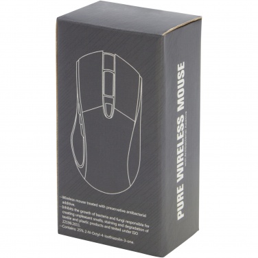 Logo trade business gift photo of: Pure wireless mouse with antibacterial additive