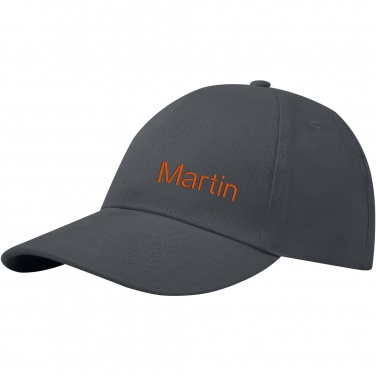 Logo trade promotional merchandise picture of: Trona 6 panel GRS recycled cap