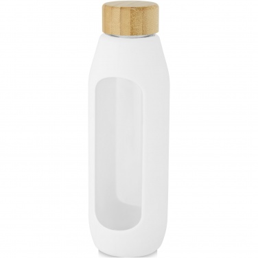 Logo trade advertising product photo of: Tidan 600 ml borosilicate glass bottle with silicone grip