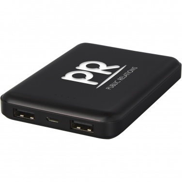 Logo trade promotional giveaways picture of: Gleam 5000 mAh ultra slim light-up power bank