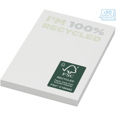 Logo trade promotional items image of: Sticky-Mate® recycled sticky notes 50 x 75 mm
