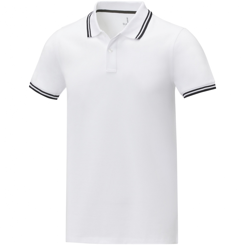 Logotrade corporate gift picture of: Amarago short sleeve men's tipping polo