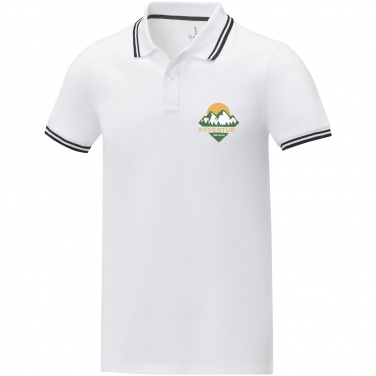 Logo trade promotional merchandise image of: Amarago short sleeve men's tipping polo