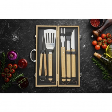 Logo trade advertising products picture of: Churras 5-piece BBQ set