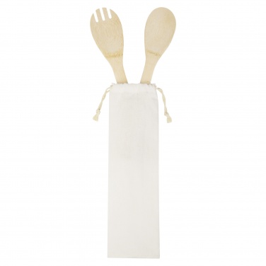 Logotrade advertising product picture of: Endiv bamboo salad spoon and fork