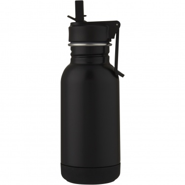 Logo trade corporate gifts picture of: Lina 400 ml stainless steel sport bottle with straw and loop