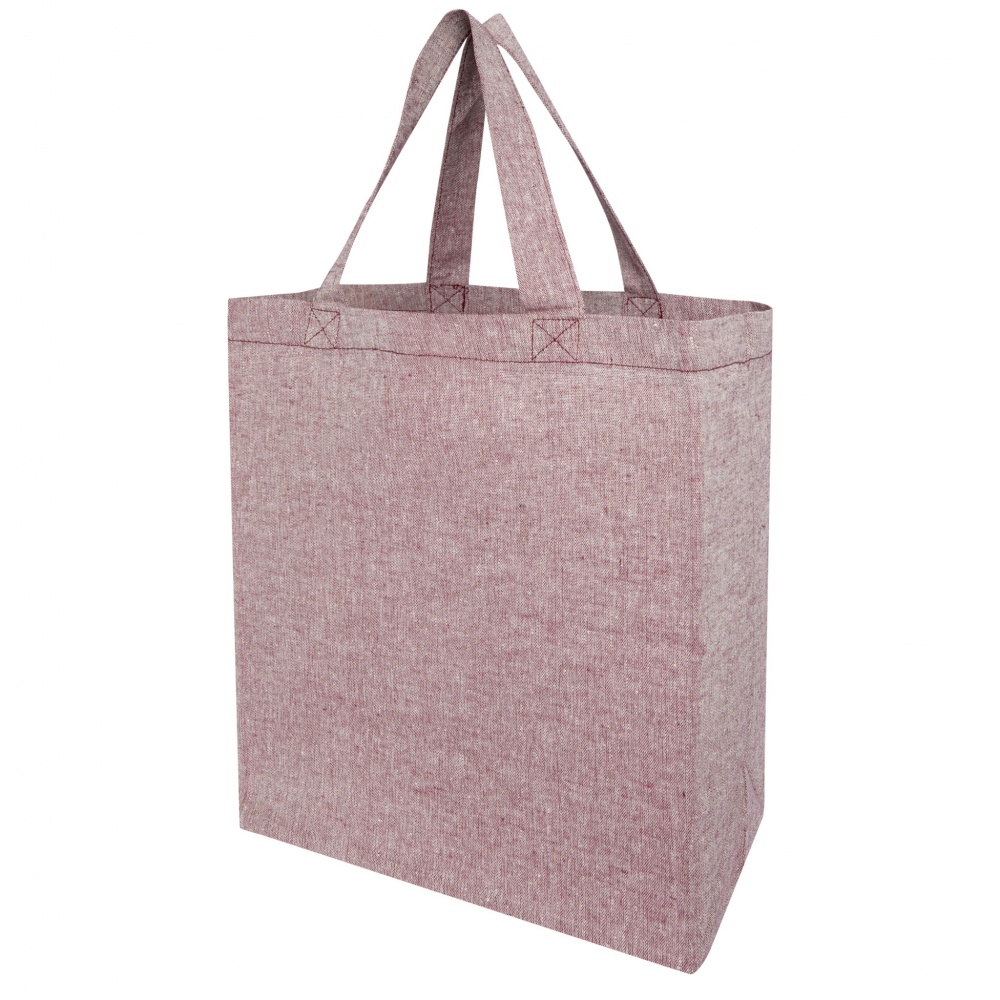 Logo trade corporate gift photo of: Pheebs 150 g/m² recycled gusset tote bag 13L