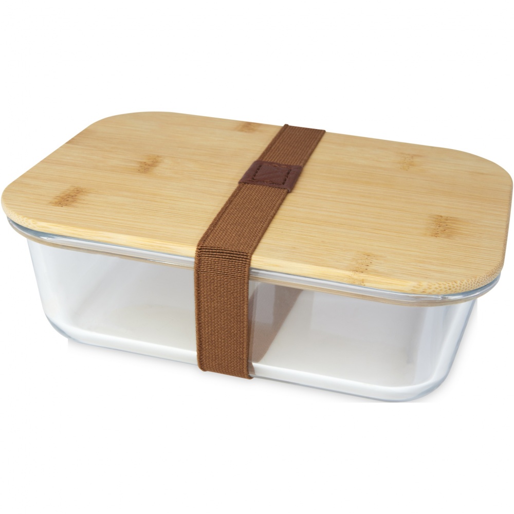 Logotrade promotional gift picture of: Roby glass lunch box with bamboo lid