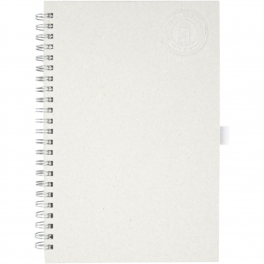 Logo trade promotional merchandise picture of: Dairy Dream A5 size reference recycled milk cartons spiral notebook