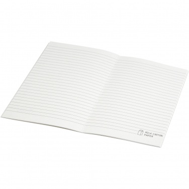 Logo trade promotional giveaways image of: Dairy Dream A5 size reference recycled milk cartons cahier notebook