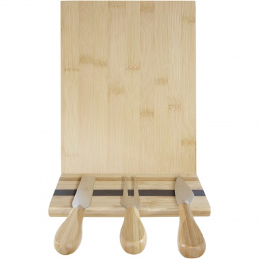 Logotrade business gift image of: Mancheg bamboo magnetic cheese board and tools