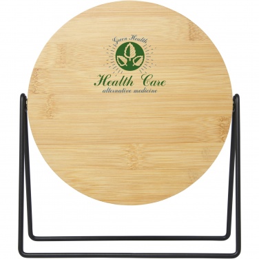 Logo trade promotional products picture of: Hyrra bamboo standing mirror