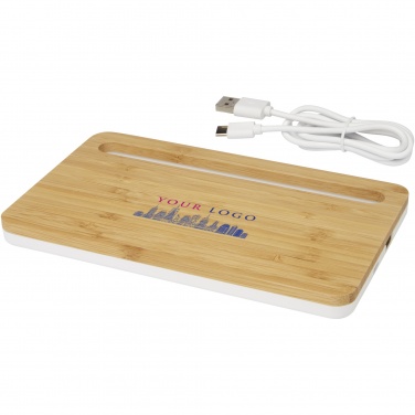 Logo trade corporate gift photo of: Medake 10W bamboo wireless charger