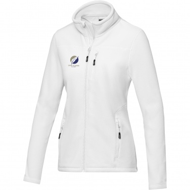 Logo trade business gifts image of: Amber women's GRS recycled full zip fleece jacket