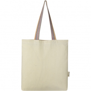 Logotrade promotional item image of: Rainbow 180 g/m² recycled cotton tote bag 5L