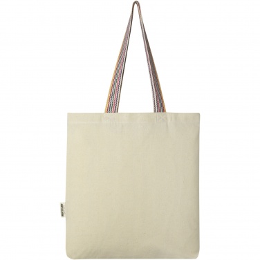 Logo trade promotional gifts picture of: Rainbow 180 g/m² recycled cotton tote bag 5L