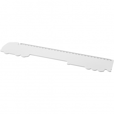 Logo trade promotional product photo of: Tait 30cm lorry-shaped recycled plastic ruler