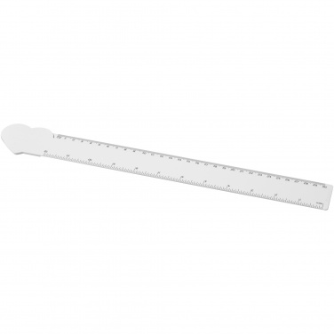 Logotrade promotional giveaway picture of: Tait 30cm heart-shaped recycled plastic ruler