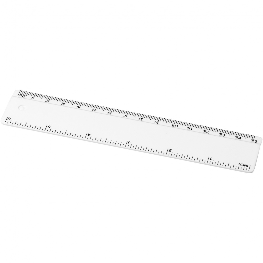 Logo trade promotional items image of: Refari 15 cm recycled plastic ruler