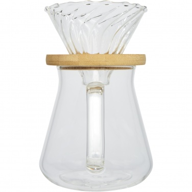 Logo trade corporate gifts image of: Geis 500 ml glass coffee maker