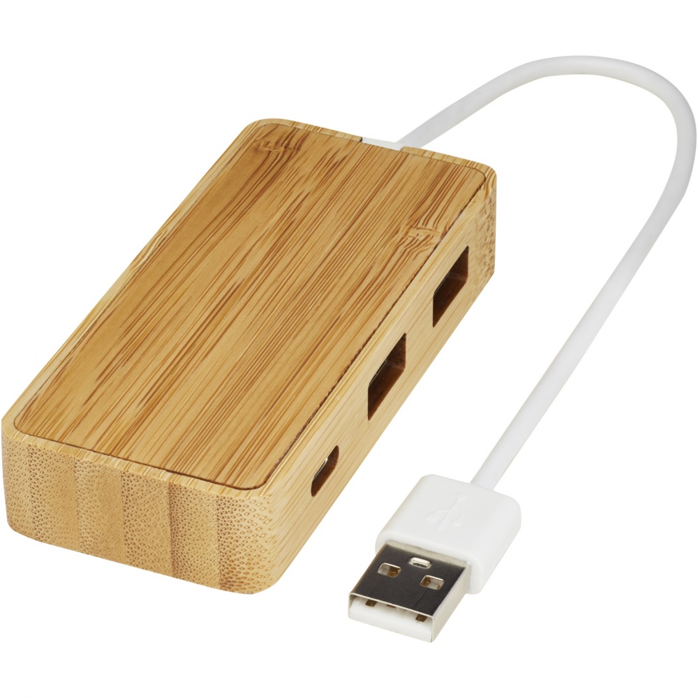 Logotrade corporate gifts photo of: Tapas bamboo USB hub