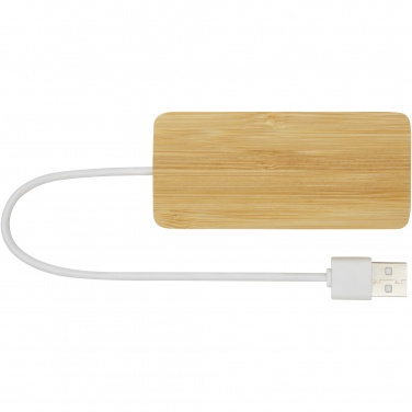 Logo trade corporate gifts image of: Tapas bamboo USB hub