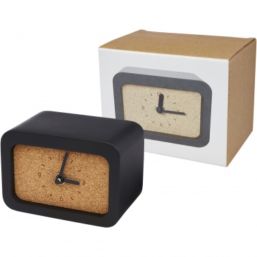 Logo trade corporate gifts picture of: Momento wireless limestone charging desk clock