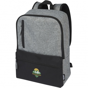 Logotrade promotional item image of: Reclaim 15" GRS recycled two-tone laptop backpack 14L