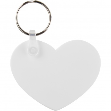 Logotrade promotional gift image of: Tait heart-shaped recycled keychain